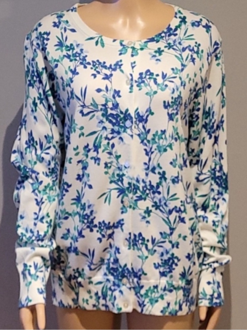 Land’s End Cotton cardigan.  NWT